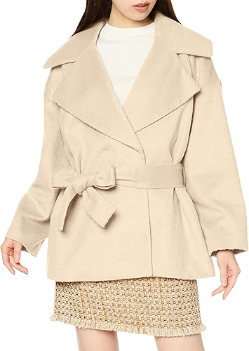 NATURAL BEAUTY BASIC シャギーベルテッドショートコート ナチュラルビューティーベーシック NATURAL BEAUTY BASIC